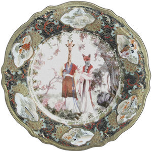 tapis contemporain / à motif / en polyamide / rond