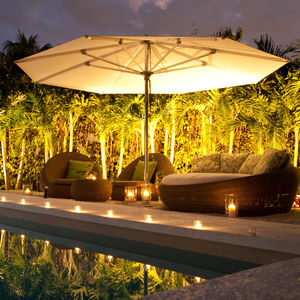 parasol professionnel / en tissu / en aluminium / en inox