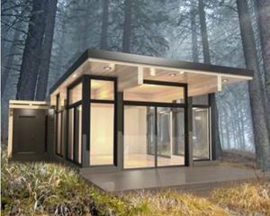 micro-maison préfabriquée / contemporaine