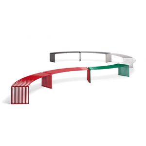 banc public / contemporain / en inox / modulaire