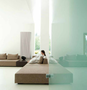 radiateur à eau chaude / en aluminium / contemporain / horizontal