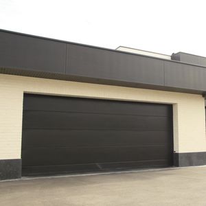portes de garage sectionnelles / en acier inoxydable / en mousse de polyuréthane / automatiques