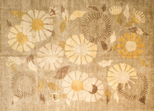 tapis traditionnel / à fleurs / en laine / en soie