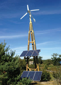 système d'alimentation photovoltaïque hybride / éolien