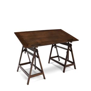table de travail contemporaine / en noyer / en hêtre / rectangulaire