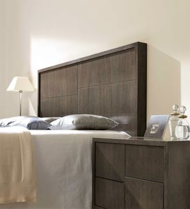 tête de lit pour lit double / contemporaine / en hêtre / en noyer