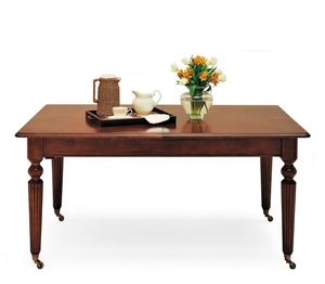 table à manger de style victorien / en noyer / rectangulaire / résidentielle