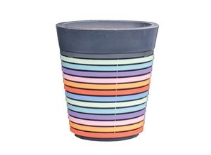 jardinière en acier / en acier inoxydable / en acier thermolaqué / contemporaine