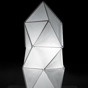 lampe de sol / contemporaine / en papier japonais / à LED