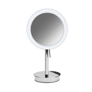 miroir de salle de bain à poser / grossissant / lumineux (LED) / contemporain