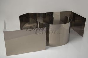 tôle décorative / en inox / pour bardage / colorée