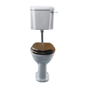 toilettes à poser / en porcelaine / avec chasse d'eau en hauteur