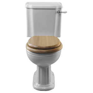 toilettes monobloc / en porcelaine / avec manette