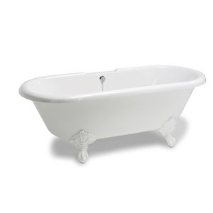 baignoire sur pieds / ovale / en composite