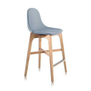 tabouret de bar contemporain / en bois / en polyuréthane / professionnel