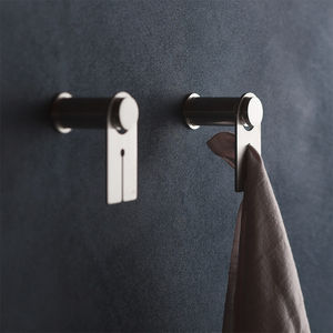 porte-serviettes en anneau / mural / en inox