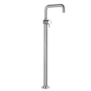 mitigeur pour vasque / au sol / en inox / 1 trou