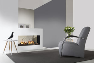 cheminée à gaz / contemporaine / à foyer fermé / à encastrer
