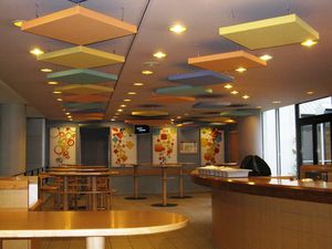 faux-plafond en tissu / en dalles / acoustique