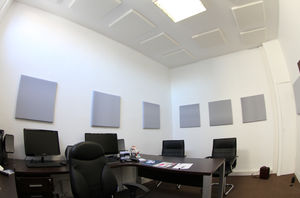 panneau acoustique pour agencement intérieur / pour plafond / mur / en mousse de mélamine