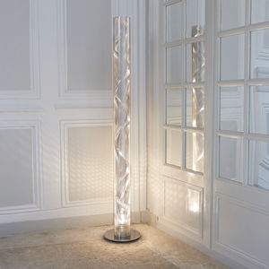 colonne lumineuse contemporaine / en inox / à LED / halogène
