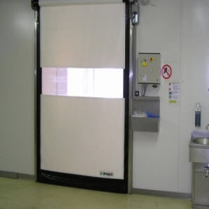 porte industrielle enroulable / en PVC / rapide
