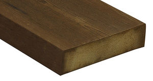lames de terrasse en bois modifié / durables / écolabel FSC