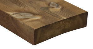 lames de terrasse en bois modifié / durables / écolabel FSC