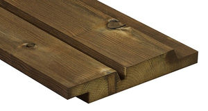 bardage en bois modifié / lisse / en panneaux / écolabel FSC