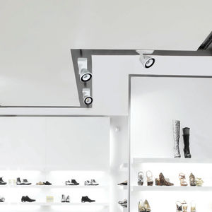 éclairage sur rail à LED / rond / en aluminium / professionnel