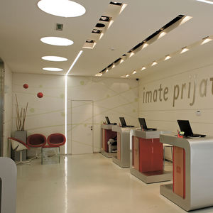 luminaire encastrable au plafond / à LED / rond / en aluminium