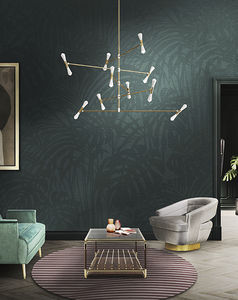 lustre contemporain / en aluminium / en laiton / professionnel