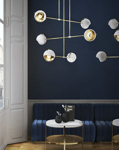 lampe suspension / contemporaine / en aluminium / en laiton