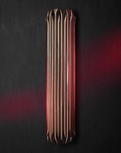 applique murale contemporaine / en laiton / fluorescente / fait main