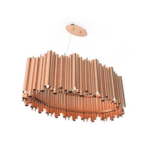 lustre contemporain / en laiton / en acier / fait main