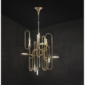 lampe suspension / contemporaine / en laiton / fait main