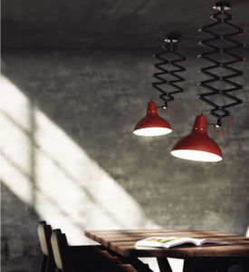 suspension / de style industriel / en aluminium / en laiton
