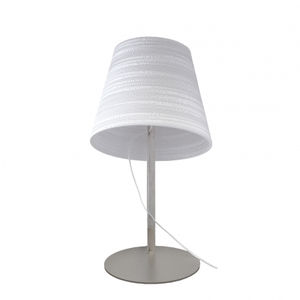 lampe de table / contemporaine / en carton / blanche