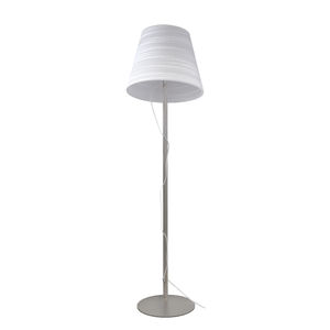 lampe sur pied / contemporaine / en carton / blanche