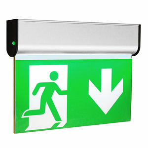 éclairage de secours de plafond / rectangulaire / à LED / en acrylique