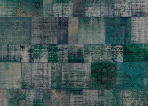 tapis contemporain / patchwork / en laine / en coton
