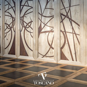 panneau décoratif / en bois / mural / texturé