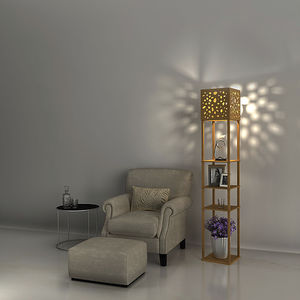 lampe sur pied / contemporaine / en aluminium / en plastique
