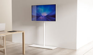 support TV sur pied contemporain / en acier