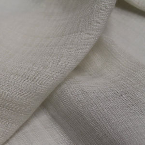 tissu d'ameublement / uni / en laine / en lin