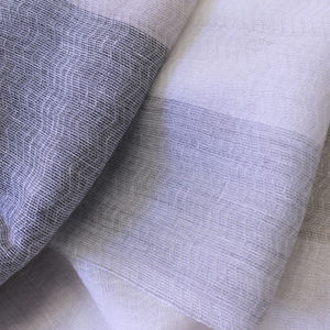 tissu pour rideaux / à rayures / en lin / en acrylique
