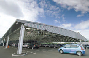 couverture de toit en zinc / en aluminium / en tôle d'acier / nervurée