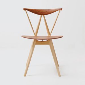 chaise design scandinave / en bois massif / en stratifié