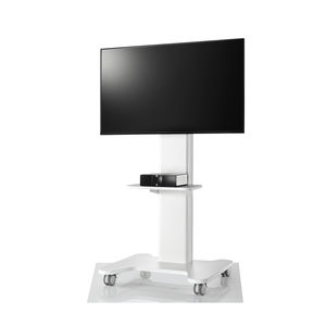 support TV sur pied contemporain / avec roulettes