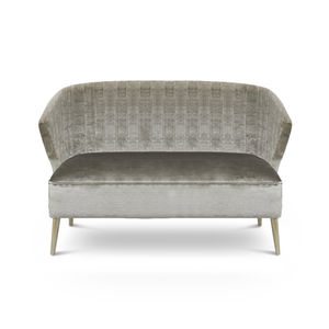 canapé contemporain / en velours / 2 places / sur mesure